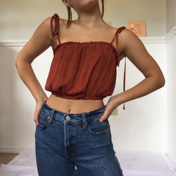 NWT pacsun little moss crop top - Picture 2 of 3